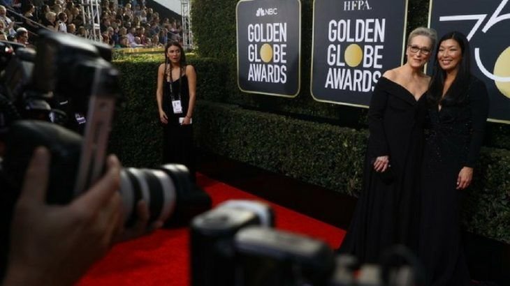 33 beautiful black designs on the red carpet of the 2018 Golden Globe Awards 0