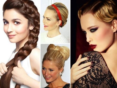 10 beautiful hairstyles to `stir up` the year-end party 0